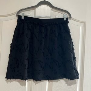 Black mini skirt